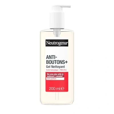 Abbildung von Neutrogena Anti Pilling Gel + Salicylsäure 2% PHA (200 ml) Pickel Gesichtspflege nicht komedogen und fettfrei Gesichtsreiniger für zu Akne neigende Haut ohne Parfüm