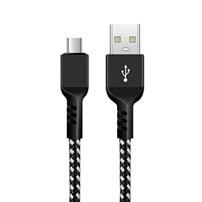 Abbildung von Maclean MCE483 USB zu MicroUSB Kabel Ladekabel 2m Fast Charge 5V/2.4A Datenkabel Schnellladekabel High Speed Nylon Geflochten Anschlusskabel Datenübertragung (USB 2m)