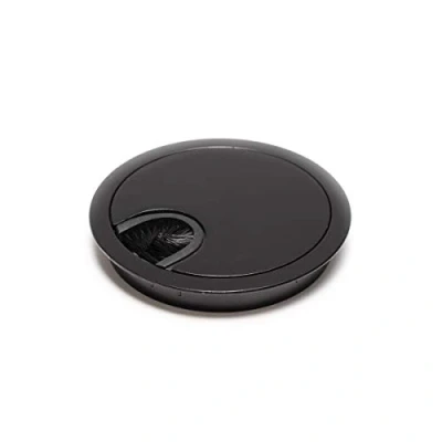 Abbildung von sossai® Kabelführung Metall Kabeldurchlass Ø60/Ø80mm in Schwarz (2 St)