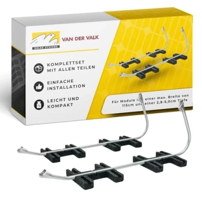 Abbildung von SICATRON Solarmodul Halterung ValkBox3 I Aufständerung aus eloxiertem Aluminium Einfache Montage ohne Bohren 17 Neigung für maximale Solarerträge Ideal Flachdächer &amp; Freiflächen