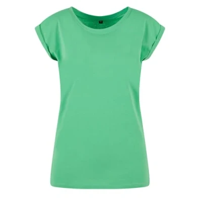 Abbildung von Build Your Brand Damen BY021 Ladies Extended Shoulder Tee T Shirt, Fresh Green, 5XL