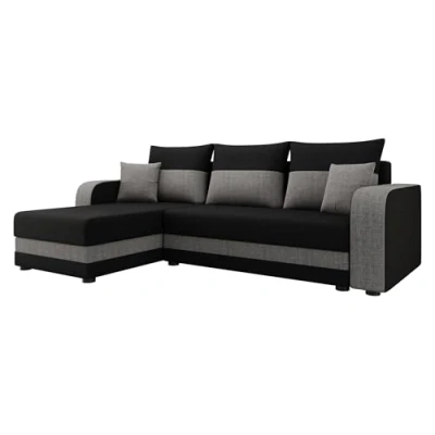 Abbildung von MIRJAN24 Ecksofa Hewlet Bis, mit Bettkasten und Schlaffunktion, L Form Seite universal, Kissen Set