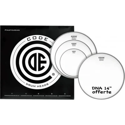 Abbildung von CODE Drumheads DNA Coated Set Fusion 10&#039;&#039;, 12&#039;&#039;, 14&#039;&#039; +