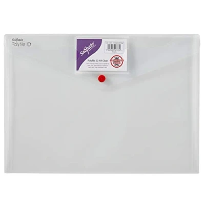 Abbildung von Snopake 12560 Polyfile ID Dokumententasche Polypropylen mit Kartenhalter A4 5 Stück transparent
