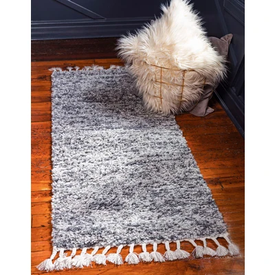 Abbildung von Myflair Möbel &amp; Accessoires Hochflor Läufer &quot;Top Shag&quot;, rechteckig, Teppich Läufer, gewebt, melierte Optik, weich kuschelig, mit Fransen