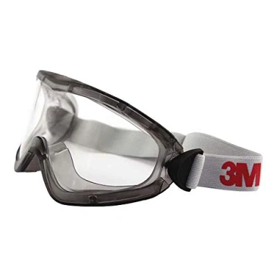 Abbildung von 3M Vollsicht Schutzbrille Serie 2890, indirekte Belüftung, Antikratz /Anti Fog Beschichtung, transparente Polycarbonatscheibe, Grau