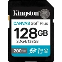 Abbildung von Kingston Canvas Go Plus SDXC Speicherkarte Gen4 200MB/s C10 UHS I U3 V30 128GB SDG4/128GB
