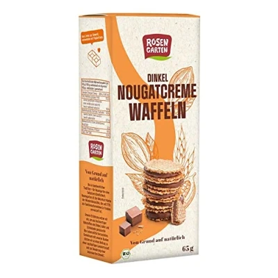 Abbildung von Rosengarten Dinkel Nougatcreme Waffeln 65 g