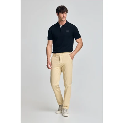 Abbildung von Polo Club Herren Chinohose Moore Elfenbeinweiß Slim Fit 48