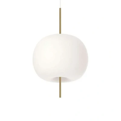 Abbildung von Kundalini Kushi Hängeleuchte Ø 43 cm messing/weiß