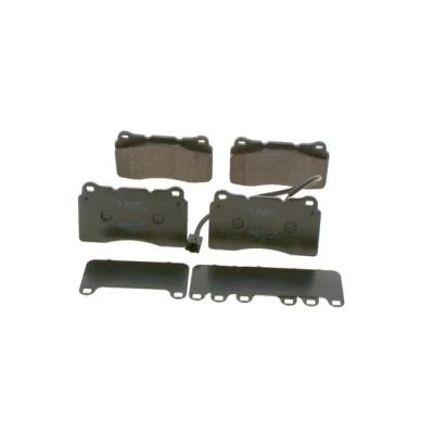 Abbildung von BOSCH 0 986 494 069 Bremsbelagsatz Low Metallic mit integriertem Verschleißsensor Anti Quietsch Blech ALFA ROMEO: 156 Sportwagon