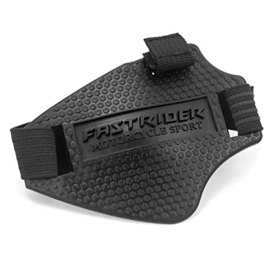 Abbildung von QWORK® Motorrad Gangschaltung Pad,Motorrad Abdeckung Pad,Gummi Schuhschutz Pad,Schwarz