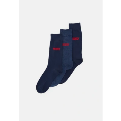 Abbildung von Levi&#039;s Regular CUT Batwing LOGO 3 PACK Socken, Herren, Größe: 39 42, Denim