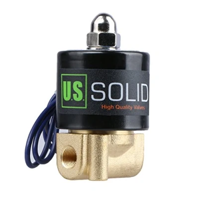 Abbildung von U.S. Solid 1/8&quot; G 12 V DC Messing Magnetventil Direktgesteuert für Wasser Luft NC Brass Solenoid Valve