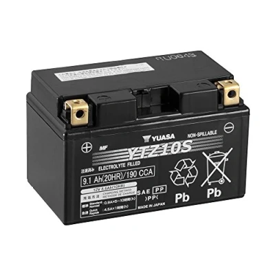 Abbildung von Batterie Yuasa YTZ10S vorgeladen, kompatibel mit Yamaha MT 09 MT09 Tracer XSR 900