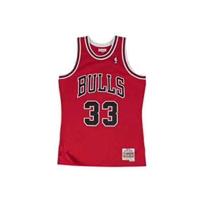 Abbildung von Mitchell &amp; Ness NBA Chicago Bullsscottie Pippen Swingman Vereinsmannschaften, Herren, Größe: XL, Scarlet