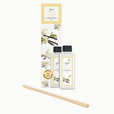 Abbildung von ipuro soft vanilla preiswerter Raumduft Nachfüller mit feiner Vanille Duftöl Refill Duftstäbchen Diffuser Nachfüllflasche 200ml inkl Duft Sticks