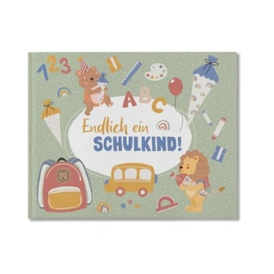 Abbildung von Papierdrachen Hochwertiges Freundebuch für Kinder perfekt die Schulzeit buntes kindgerechtes Design tolle Geschenkidee den Schulstart Set 6