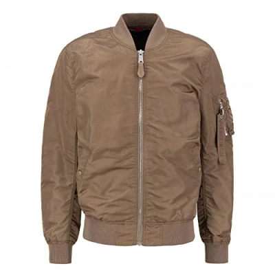 Abbildung von Alpha Industries MA1 VF LW Bomberjacke, Herren, Größe: Large, Taupe