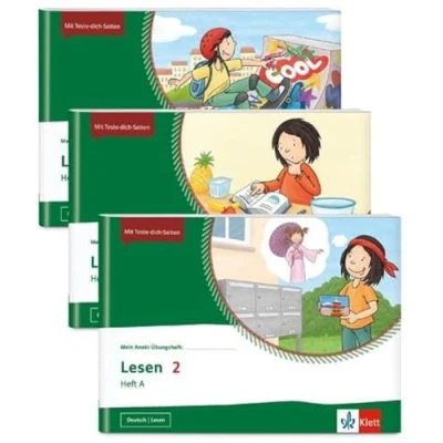 Abbildung von Paket Lesen 2: 3 Hefte im Paket: Heft A B C Klasse 2 (Mein Anoki Übungsheft)