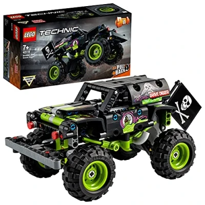 Abbildung von LEGO Technic Monster JAM Grave Digger Spielzeugauto für Kinder, Größe: One Size, Multicoloured
