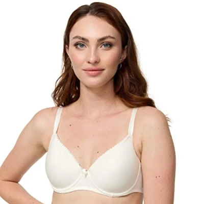 Abbildung von Nur Die Traumweich Bügel BH besonders weiche Modal Faser gepaddete Cups für einen natürlichen Push Up Effekt zarte Spitze Damen