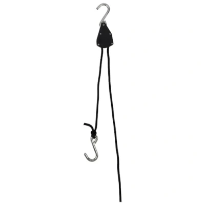 Abbildung von Dönges Seilzugratsche Rope Ratchet, 35 kg, 2 m (ROPE Flaschenzug Ladungssicherung Seilratsche Gepäcknetz Roperatchet), mit extrem festem Flechtseil