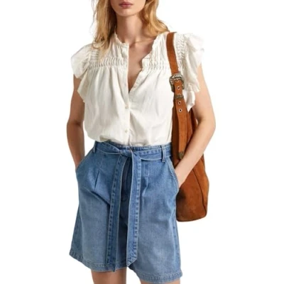 Abbildung von Pepe Jeans Dakota Bluse, Damen, Größe: Medium, Mousse white