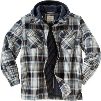 Abbildung von Legendary Whitetails Herren Maplewood Kapuzenjacke Hemdjacke, Spruce Mountain Plaid, X Large