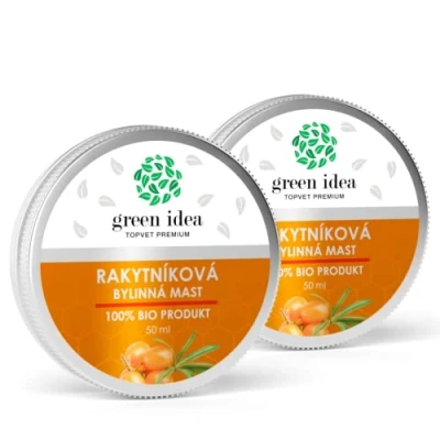 Abbildung von Green idea Sanddornsalbe BIO Sanddorn Creme mit Sanddornöl und Bienenwachs trockene Haut Wundheilung Wund Heilsalbe 100 % natürlich 50 ml