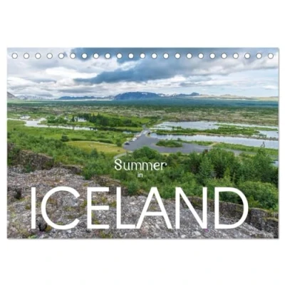 Abbildung von Summer in Iceland (Tischkalender 2025 DIN A5 quer), CALVENDO Monatskalender
