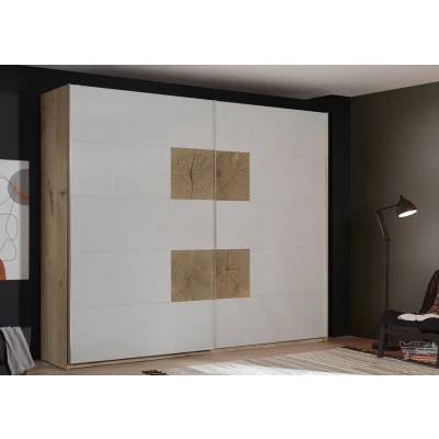 Abbildung von Schlafkontor Schwebetürenschrank &quot;Sabino Schrank, Kleiderschrank mit Schiebetüren&quot;, Hirnholzabsetzung