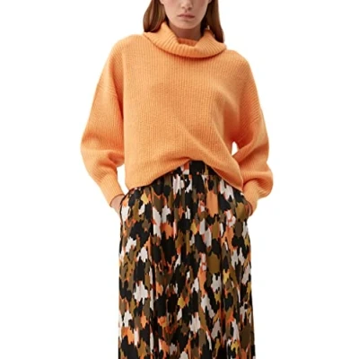 Abbildung von s.Oliver Langarm Strickpullover, Damen, Größe: 42, Orange