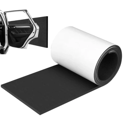 Abbildung von AiQInu Garagen Wandschutz, 2m x 20cm Wandschutz Garage Selbstklebend, 6mm Extra Dicker Türschutz, Wasserabweisend Anti kollision und reibung Türkantenschutz für Garagenwand Parkplatz