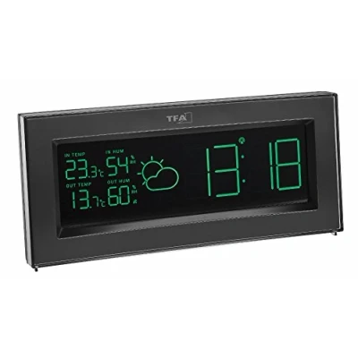 Abbildung von TFA Dostmann COLORIS, Anthrazit, Innen Hygrometer, Thermometer, Außen Barometer, UV, Kunststoff, 1 99%, 99%
