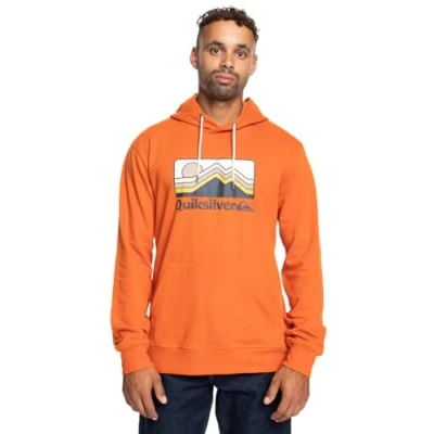 Abbildung von Quiksilver Men&#039;s QS Gradient Mountains Hoodie Sweatshirt, Gold Flame, M