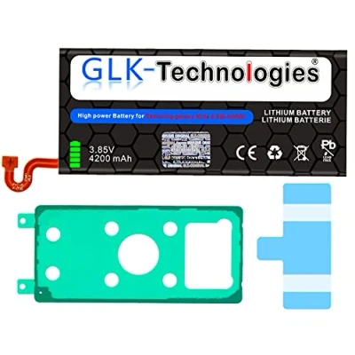 Abbildung von High Power Ersatzakku kompatibel mit Samsung Galaxy Note 9 (N960F) EB BN965ABU Original GLK Technologies Battery accu 4200 mAh Akku inkl. 2X Klebebandsätze