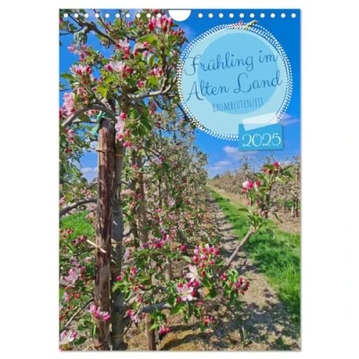 Abbildung von Frühling im Alten Land Baumblütenzeit (Wandkalender 2025 DIN A4 hoch), CALVENDO Monatskalender
