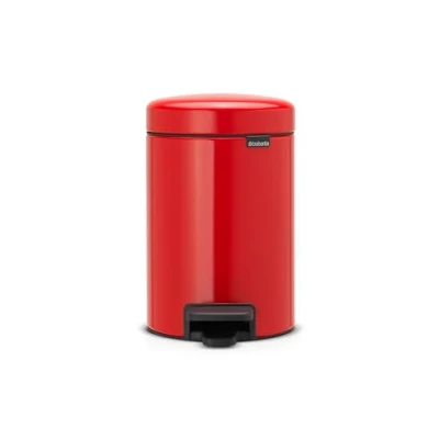 Abbildung von Brabantia Treteimer mit Inneneimer aus Kunststoff, stahl, Passion Rot, 3 Liter