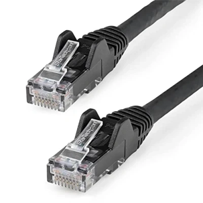 Abbildung von StarTech.com 15m Cat6 Snagless Gigabit UTP Netzwerkkabel Cat 6 RJ45 mit Knickschutz Schwarz