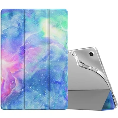 Abbildung von TiMOVO Hülle für Samsung Galaxy Tab A9+/A9 Plus 11&quot; 2023 SM X210/X216/X218, Dünn Weich TPU Schutzhülle mit Transluzent Matt Rückseite A9+ Tablet, Auto Schlaf/Aufwach, Sternwolke