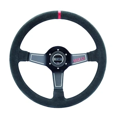 Abbildung von Sparco Universelles Sportlenkrad &#039;L575 Monza&#039; Schwarz Wildleder Diameter 350mm