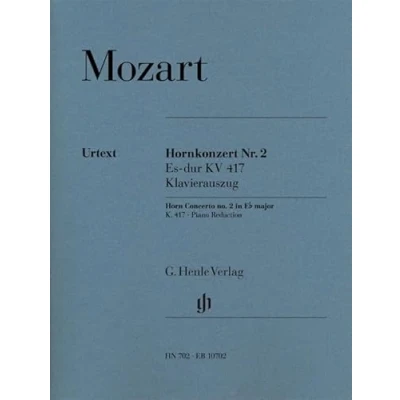 Abbildung von Konzert für Horn und Orchester Nr. 2 Es dur KV 417. Klavierauszug mit F Stimme Horn: Besetzung: Klavier (G. Henle Urtext Ausgabe)