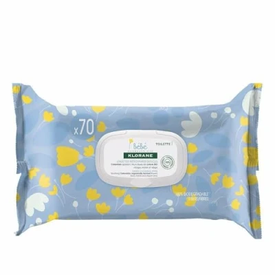 Abbildung von Klorane Tücher Bébé Lingettes Nettoyantes Douces