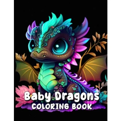 Abbildung von Baby Dragons COLORING BOOK: Cute designs for kids and adults to color enjoy.