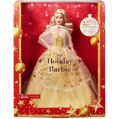 Abbildung von Barbie Anziehpuppe Holiday 2023 HJX04 Mattel Signature Puppe Sammelpuppe