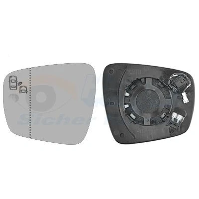 Abbildung von VAN WEZEL 4424835 Außenspiegelglas links RENAULT: Kadjar, Scénic IV