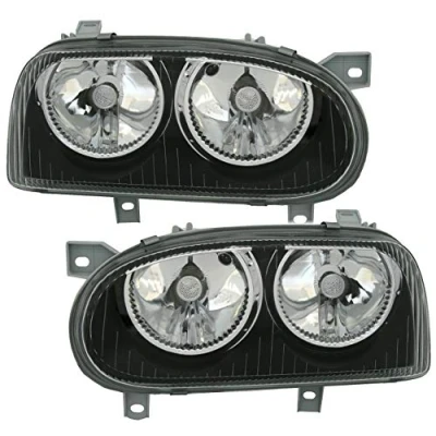 Abbildung von AD Tuning 961062 Scheinwerfer Set (2 teilig), Klarglas Schwarz