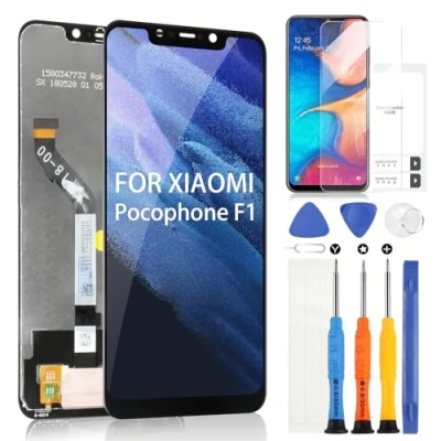 Abbildung von LCD Bildschirm für Xiaomi Pocophone F1 Display Mi Poco Digitizer Touch Glas Ersatz Assembly mit Werkzeugen