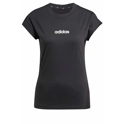 Abbildung von adidas Sportswear Essentials Linear Tshirt print Black white, Damen, Größe: XXL, white